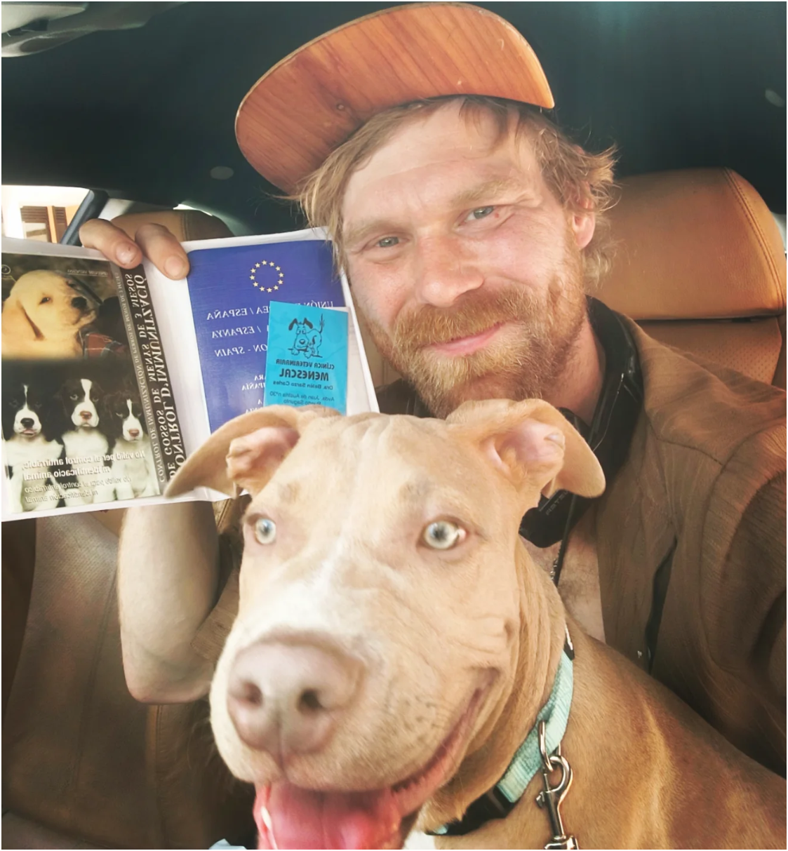 EU-Pass von Forschungshund ZEUS